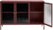 Dressoir Metaal Rood - 132cm - 3-Deurs - Soft Closing - Kast Bronco - Giga Living