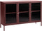 Dressoir Metaal Rood - 132cm - 3-Deurs - Soft Closing - Kast Bronco - Giga Living