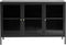 Dressoir Metaal Zwart - 2 Planken - 3-Deurs - Soft Closing - Kast Bronco - Giga Living
