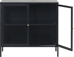 Dressoir Metaal Zwart - 90cm - 2-Deurs - Soft Closing - Kast Carmel - Giga Living