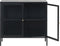 Dressoir Metaal Zwart - 90cm - 2-Deurs - Soft Closing - Kast Carmel - Giga Living