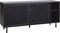 Dressoir Metaal Zwart - Schuifdeuren - 45x160x75cm - Veep - Giga Living