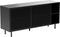 Dressoir Metaal Zwart - Schuifdeuren - 45x160x75cm - Veep - Giga Living
