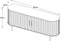 Dressoir Naturel Eiken Fineer - 2 Planken - 180x45x76cm