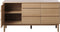 Dressoir Naturel Eikenhout - 140,2x43x75cm - 2 Planken