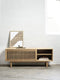 Dressoir Naturel Eikenhout - 3-Deuren - 143x45x70cm - Tiber - Giga Living