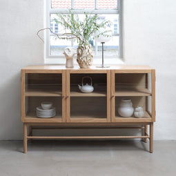 Dressoir Naturel Eikenhout - Gewicht 42kg - 140,2x43x88cm
