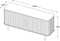 Dressoir Naturel Eikenhout - Gewicht 44kg - 160x45x76cm