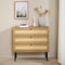Dressoir Naturel Rotan - 3-Lades - 80x40x75cm - Pensacola - Giga Living