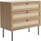 Dressoir Naturel Rotan - 3-Lades - 80x40x75cm - Pensacola - Giga Living