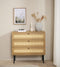 Dressoir Naturel Rotan - 3-Lades - 80x40x75cm - Pensacola - Giga Living