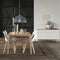 Dressoir Naturel/Wit - Eikenhout - 140cm - Kast Amalfi - Giga Living