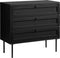 Dressoir Pensacola Zwart 3 Lades - Giga Living