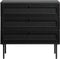 Dressoir Pensacola Zwart 3 Lades - Giga Living