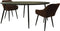 Dressoir Provence - 160x40x85 - Zwart - Mangohout/Metaal