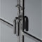 Dressoir Rift metal 4 deuren - Gun metal