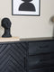 Dressoir Rune Visgraat - Zwart Mangohout - 170 cm