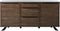 Dressoir Smoked Eikenhout - 3 Delen - 170cm - Kast Arno - Giga Living