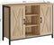 Dressoir - SONOMA - Industriële Stijl, Ideaal voor Slaapkamer, Woonkamer of Kantoor, Kleur: Eiken Sonoma en Zwart, 100 x 35 x 70 cm