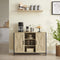Dressoir - SONOMA - Industriële Stijl, Ideaal voor Slaapkamer, Woonkamer of Kantoor, Kleur: Eiken Sonoma en Zwart, 100 x 35 x 70 cm
