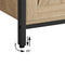 Dressoir - SONOMA - Industriële Stijl, Ideaal voor Slaapkamer, Woonkamer of Kantoor, Kleur: Eiken Sonoma en Zwart, 100 x 35 x 70 cm