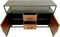 Dressoir Verona - 140x40x85 - Bruin/zwart - Oud hout/metaal