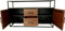 Dressoir Verona - 140x40x85 - Bruin/zwart - Oud hout/metaal