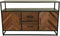 Dressoir Verona - 140x40x85 - Bruin/zwart - Oud hout/metaal