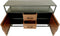 Dressoir Verona 2 deur 2 lades - 140x40x85 - Naturel/zwart - Mangohout/metaal