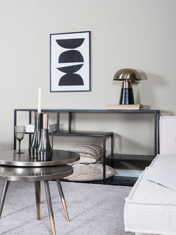 Dressoir Zwart 158 CM - Mangohout & Metaal