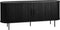 Dressoir Zwart Eiken Fineer - 2 Planken - 180x45x76cm