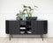 Dressoir Zwart - Eikenhout & Metaal - 45x160x73cm - Dressoir Siena Zwart - Giga Living