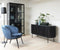 Dressoir Zwart - Eikenhout & Metaal - 45x160x73cm - Dressoir Siena Zwart - Giga Living