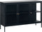 Dressoir Zwart - Metaal - 40x132x85cm - 3 Deuren - Soft Closing - Dressoir Carmel - Giga Living