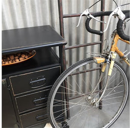 Dressoir Zwart Metaal - Opbergkast Op Wielen