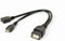 Gembird A-OTG-AFBM-04 - OTG USB adapter kabel - USB micro-B naar USB A - Zwart