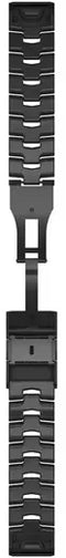 Garmin fēnix QuickFit® 22 - Bandje - Vented Titanium Bracelet - Carbon Gray DLC Coating
