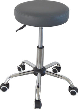 Bureaukruk - kantoorkruk - kapperskruk - tabouret - hoogte verstelbaar - grijs