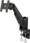 SpeaKa Professional SP-1664312 - Monitor-tafelbeugel - Kantelbaar Zwenkbaar - Zwart