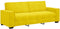 vidaXL - Driezitsbank - 180 - cm - fluweel - geel