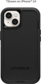 OtterBox Defender - iPhone 15 - Schokabsorptie tot 2 meter - Zwart