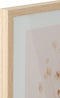 J-Line kader Bloemen Natuur - glas - beige/wit - 3 stuks