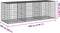 vidaXL - Schanskorf - 300x100x100 - cm - gegalvaniseerd - ijzer - zilverkleurig