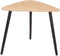 Driehoekige koffietafel met houten blad, 64 x 60 x 48 cm
