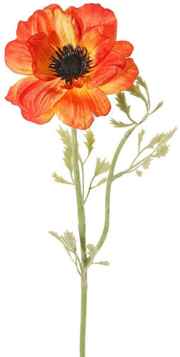 Driesprong collection - Anemoon nora 1 bloem h53 cm oranje kunstbl...