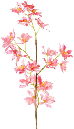 Driesprong collection - Renanthera m. 25 polyester bloemen roze ku...
