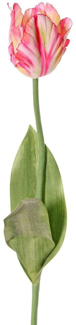Driesprong collection - Tulp roze kunstbloem zijde nepbloem