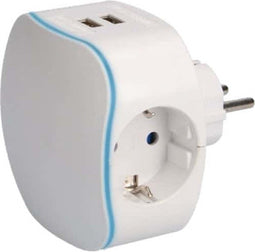 Drievoudige 16V EDM contactdoos met 2 USB R40056 contactdozen