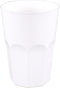 Drinkbeker, Use & reuse, PP, reusable, 420ml, wit (20 stuks)