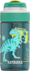 drinkfles Lagoon Urban Dino 400 ml groen/geel